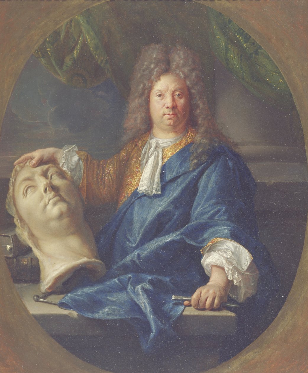 Porträt von Antoine Coysevox, 1701 von Francois Jouvenet