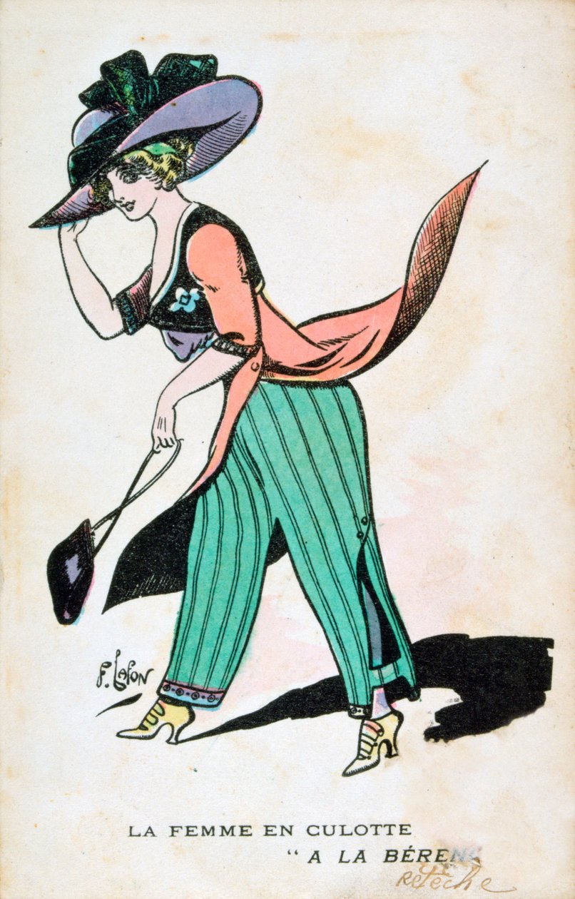Die Frau in Hosen, 20. Jahrhundert von Francois Lafon