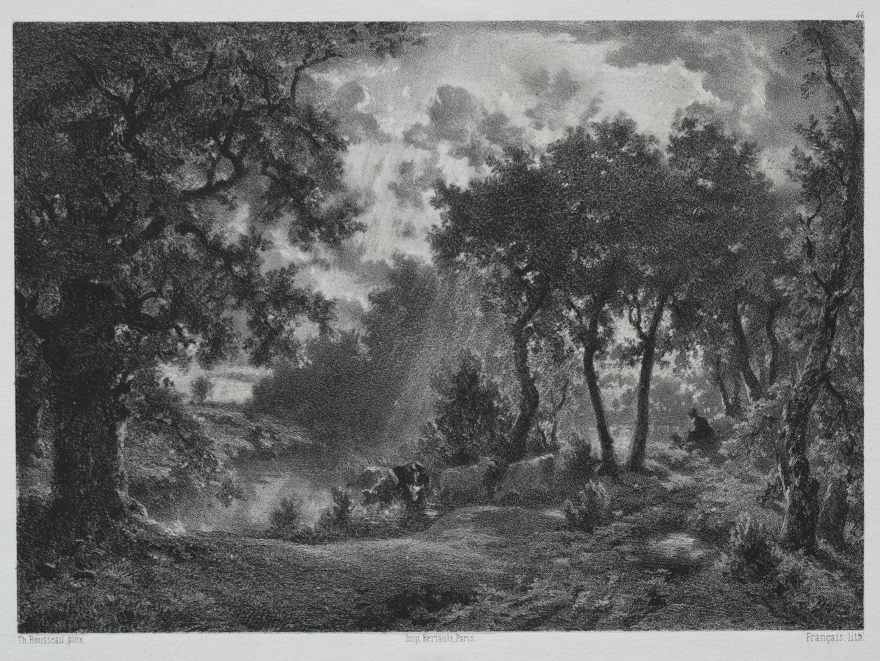 Nach dem Schauer von Francois Louis Francais