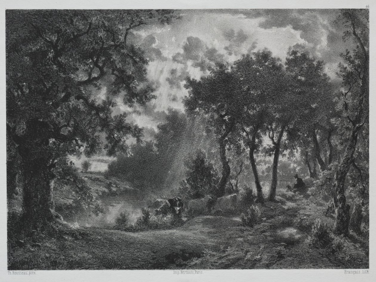 Nach dem Schauer von Francois Louis Francais