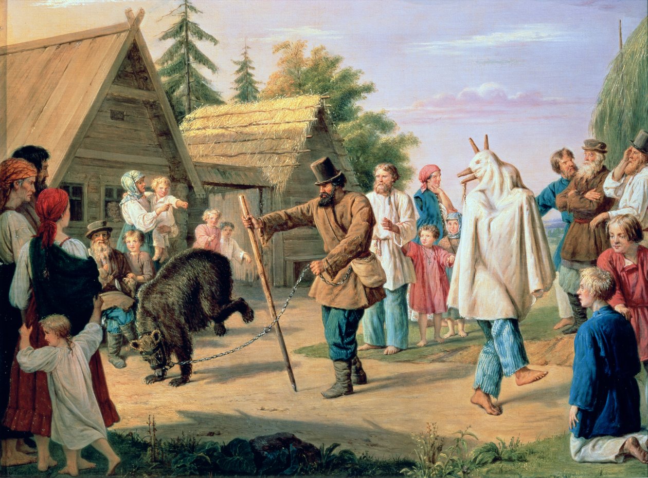 Narren in einem Dorf von Francois Nicholas Riss