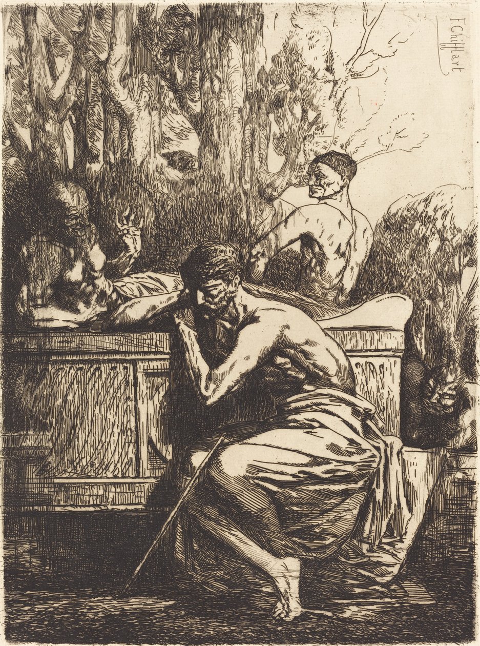 Meditation von Francois Nicolas Chifflart