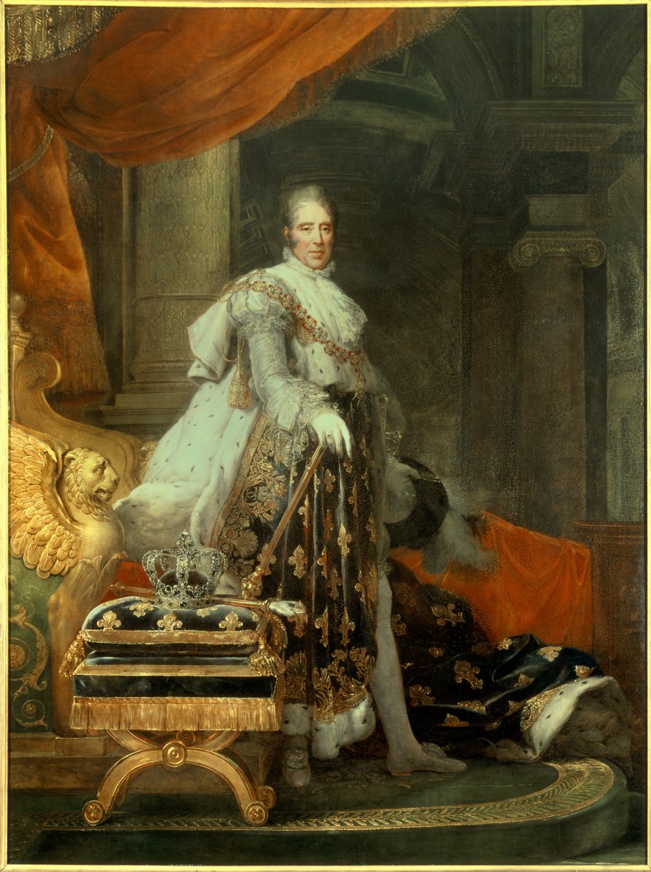 Porträt von Charles X von Francois Pascal Simon Gerard