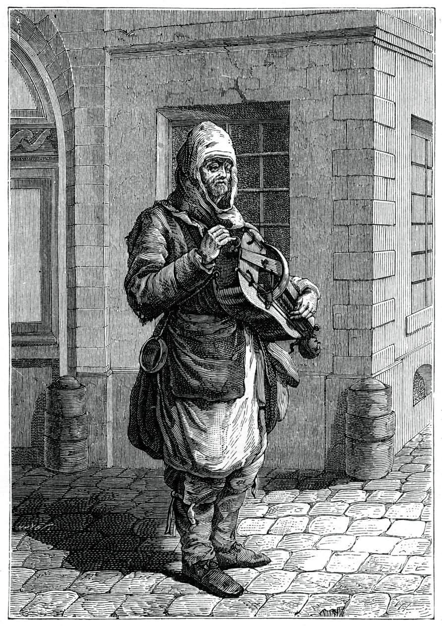 Reisender Musiker, 1885 von Francois Robert Ingouf