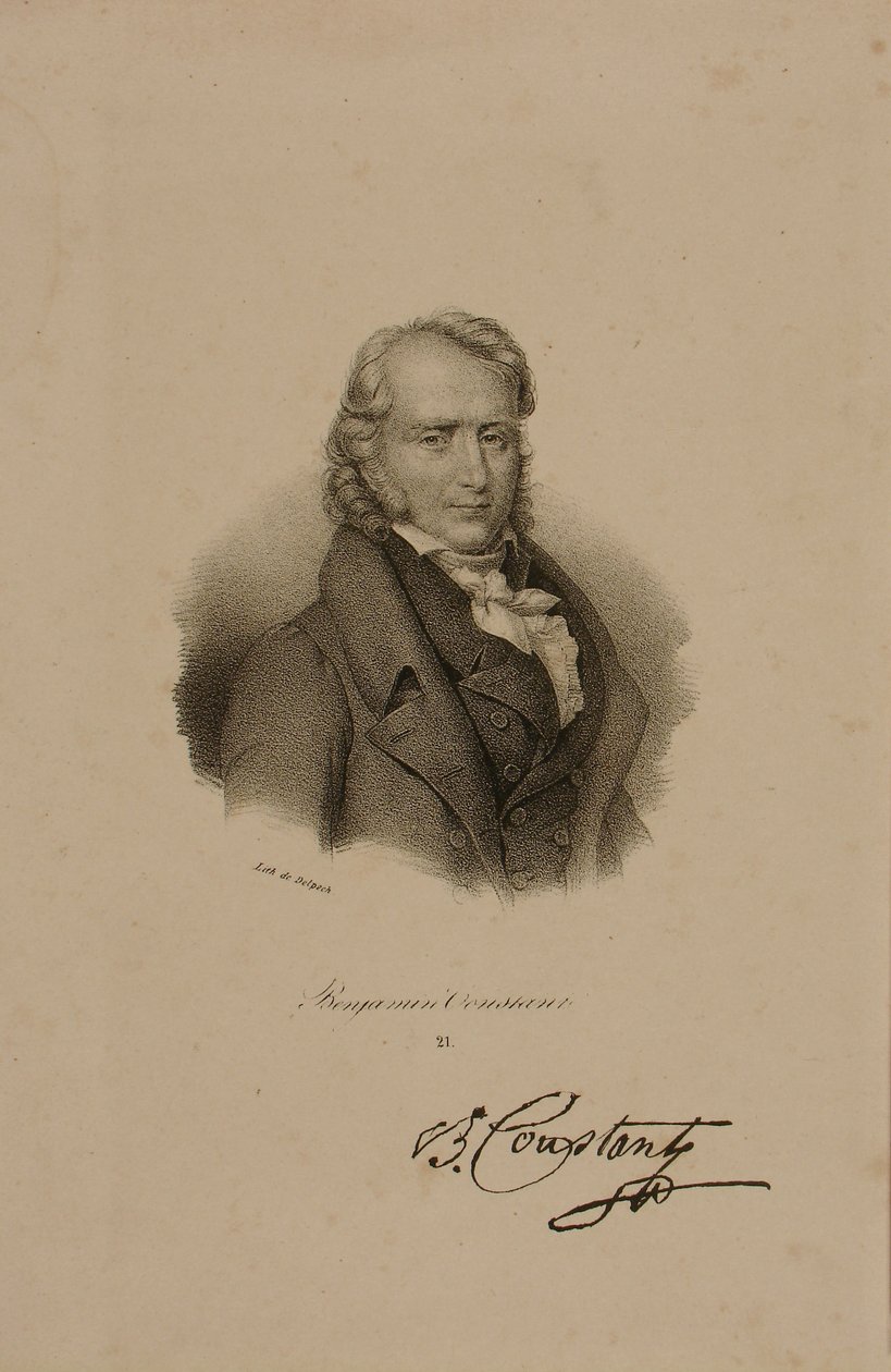 Henri Benjamin Constant de Rebecque (1767-1830) von Francois Seraphin Delpech