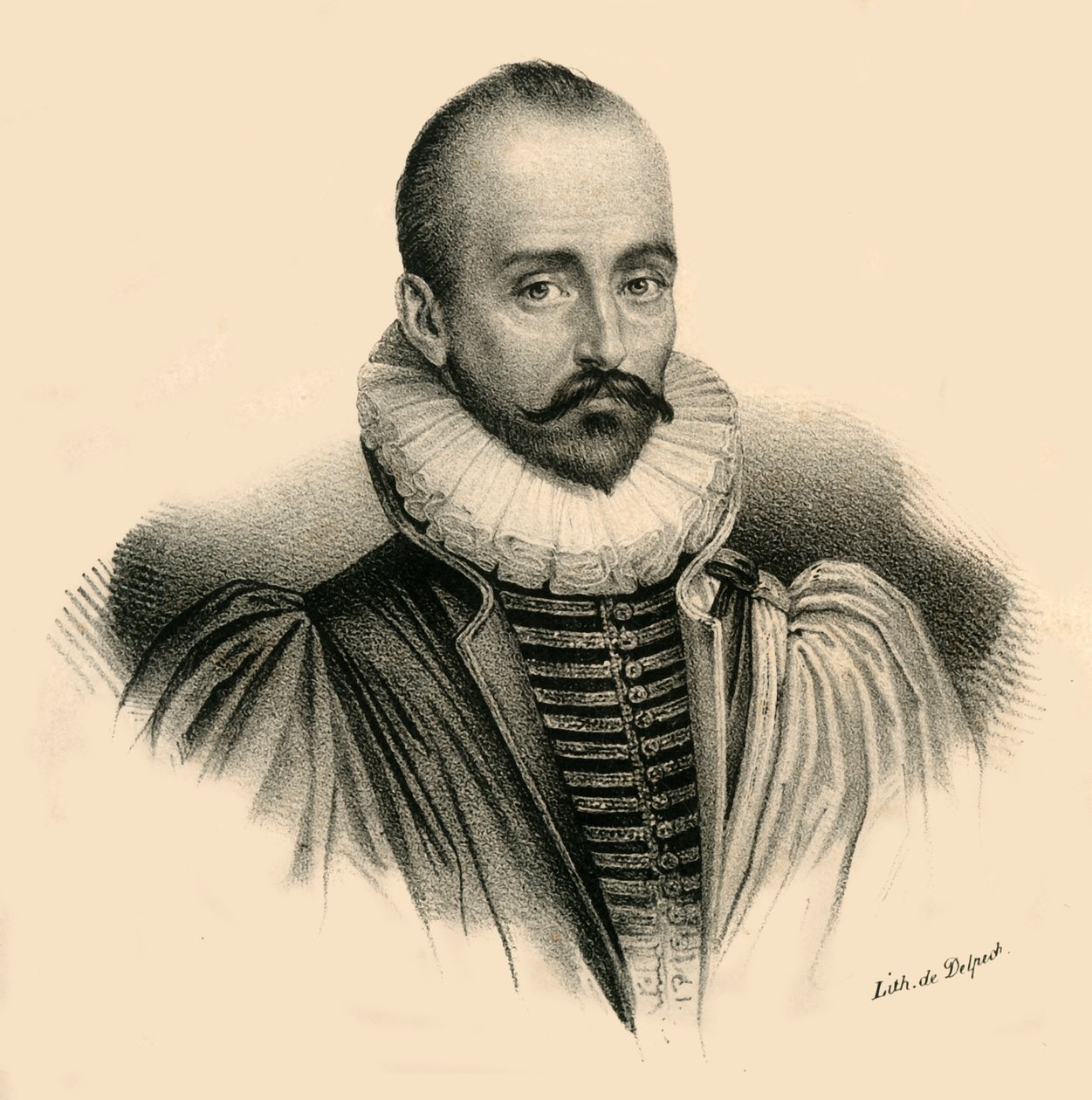 Mel. de Montaigne, 1533-1592, um 1830 von Francois Seraphin Delpech