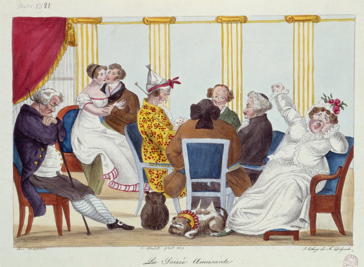 Der amüsante Abend, 1821 von Francois Seraphin Delpech