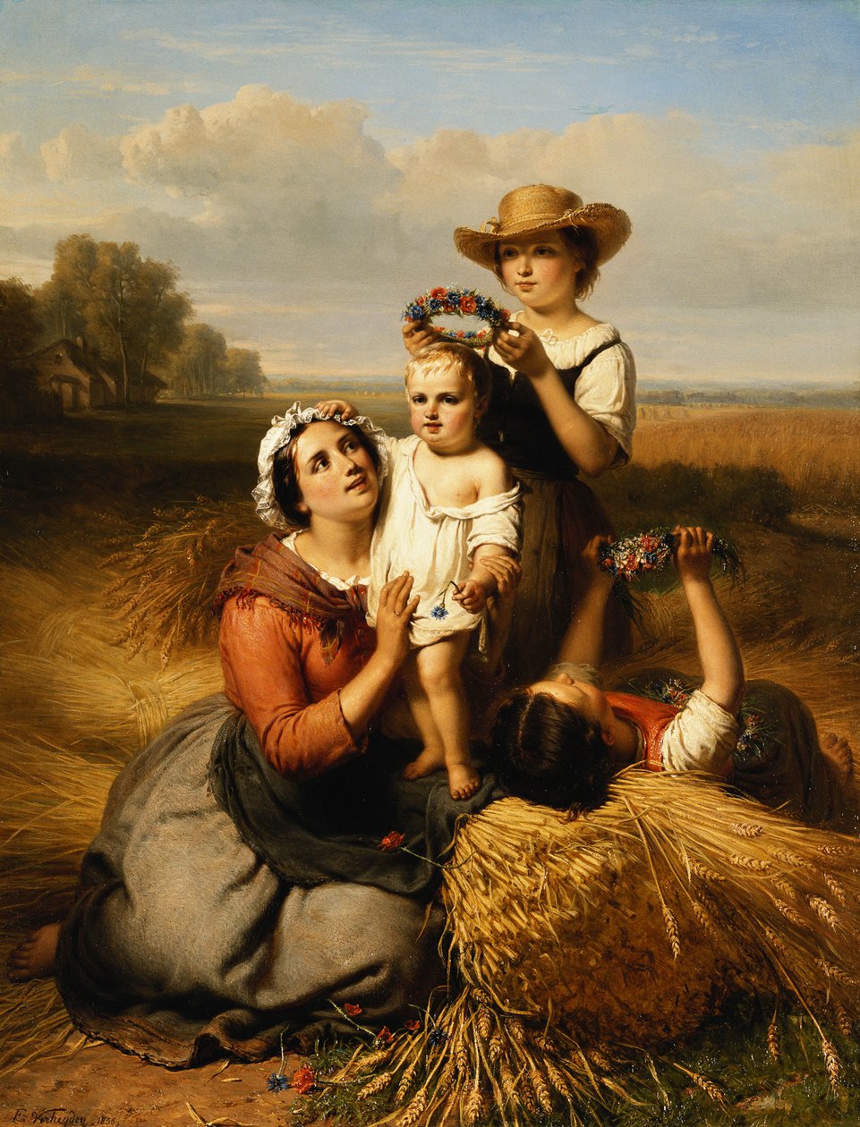 Die Familie des Erntearbeiters von Francois Verheyden