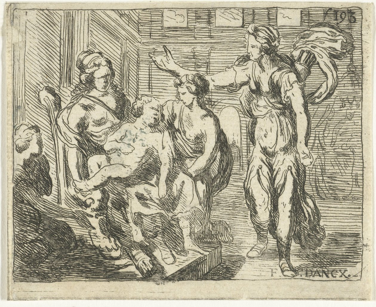 Geburt des Herkules von Francoys Dancx