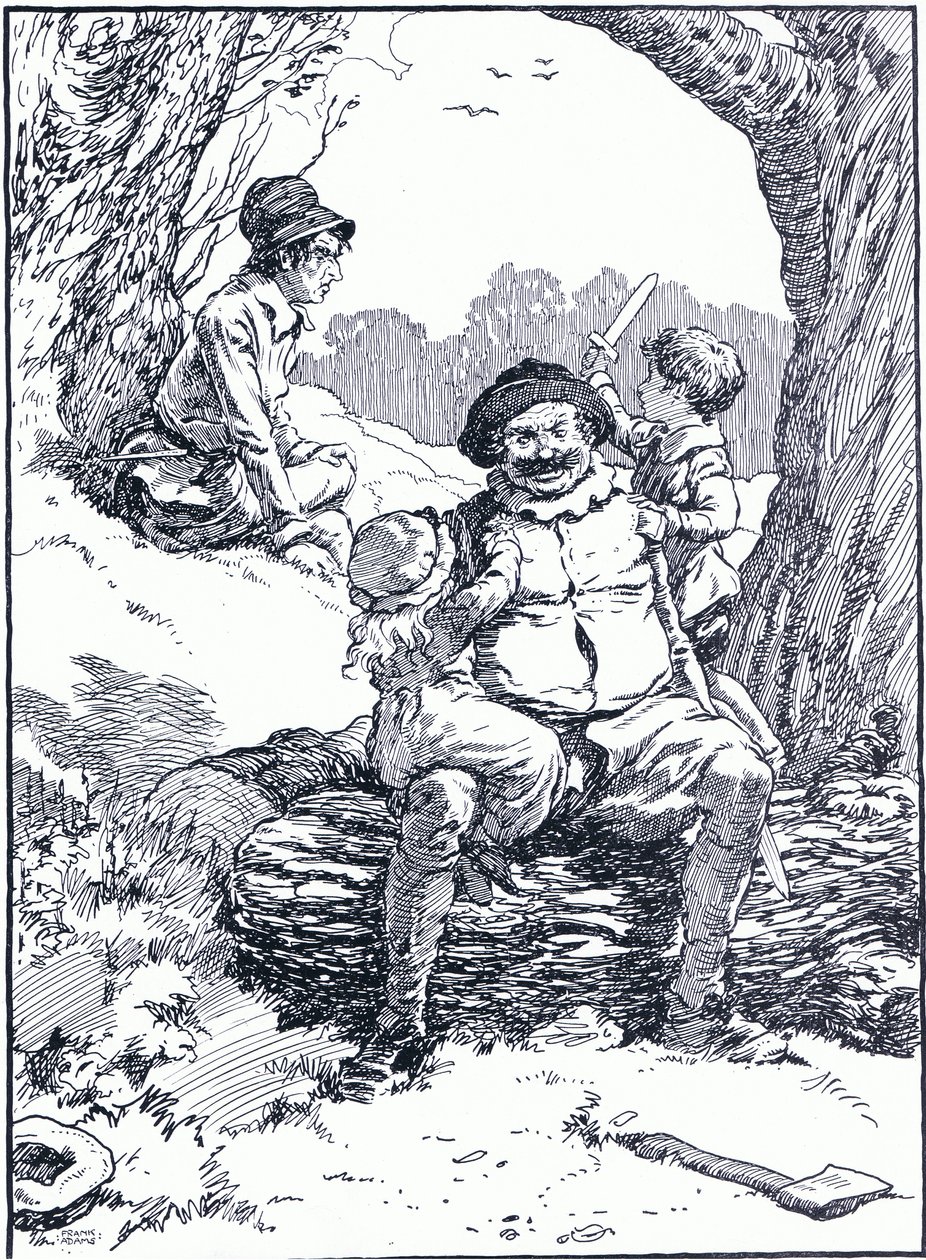 So die hübsche Rede, die sie gemacht hatten, ließ die Herzen der Schurken erweichen, 1930er Jahre von Frank Adams
