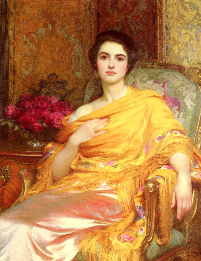 Porträt von Elsa von Frank Dicksee