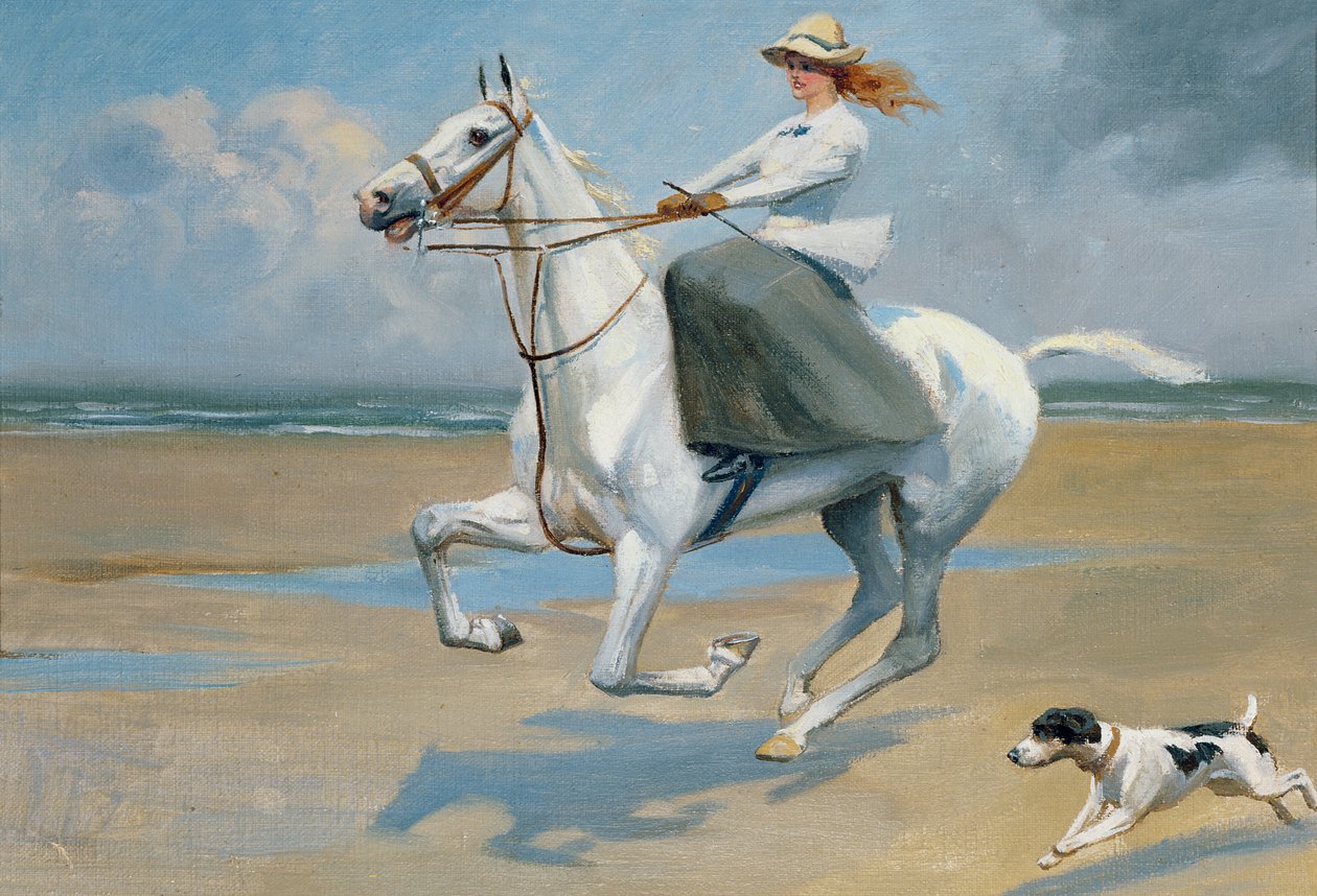 Reiten am Strand von Frank P. Stonelake