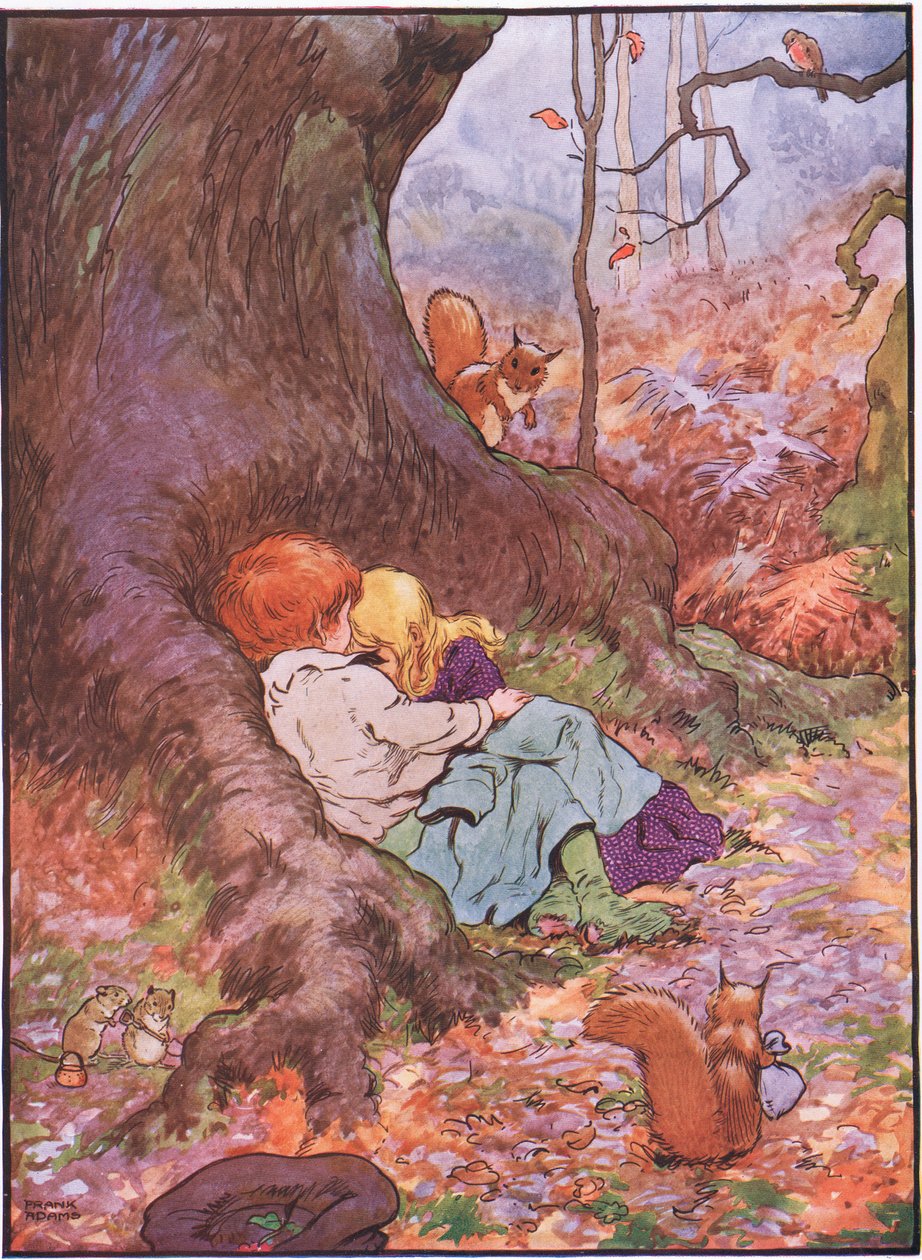 Babes im Wald, 1930er Jahre von Frank Adams