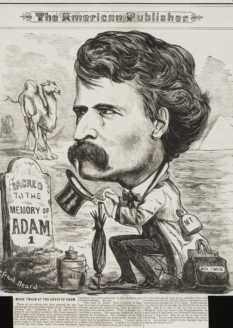 Der amerikanische Verleger, veröffentlicht 1872 (Lithographie) von Frank Beard