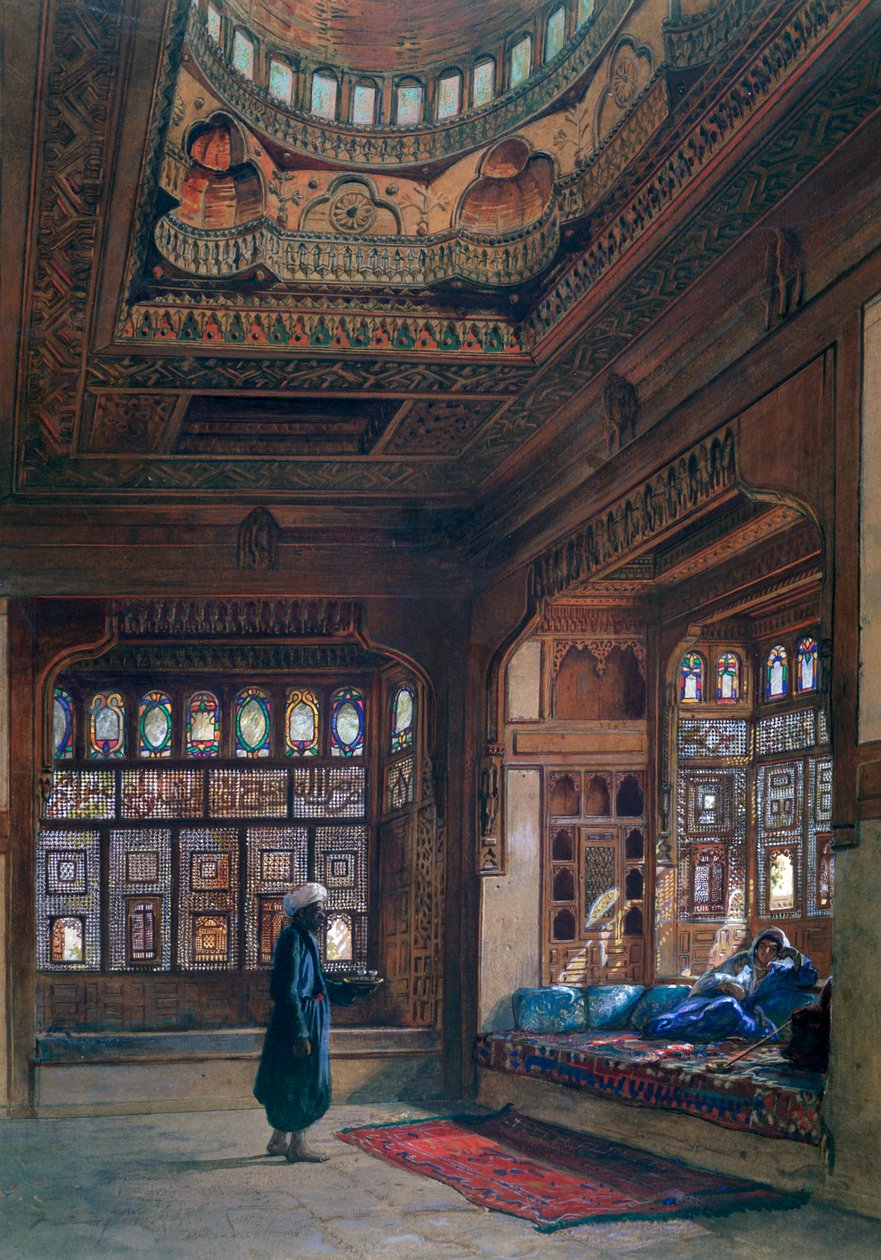 Der Harem von Scheich Sadat, Kairo, 1870 von Frank Dillon