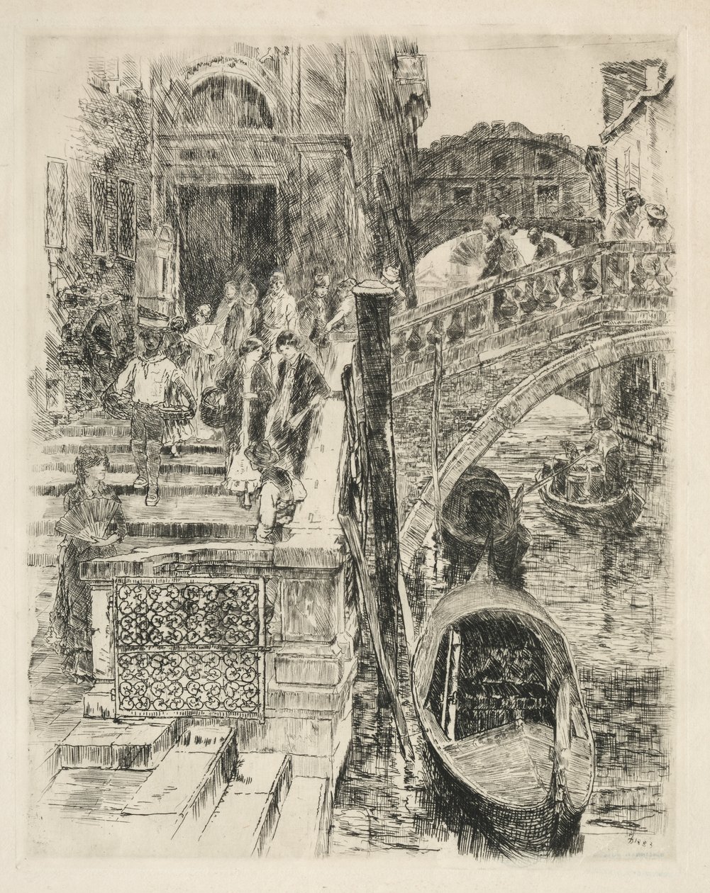 Seufzerbrücke, Venedig, 1883 von Frank Duveneck