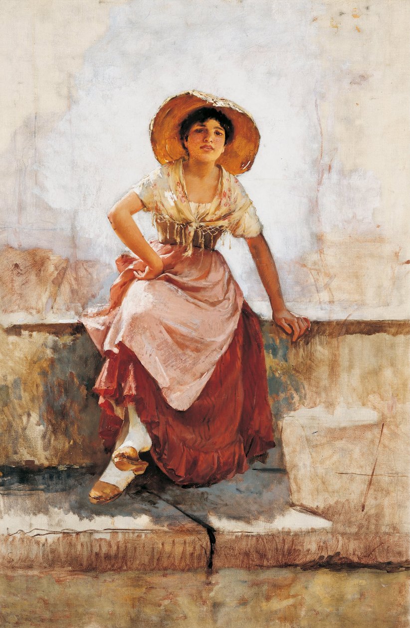 Florentiner Blumenmädchen von Frank Duveneck