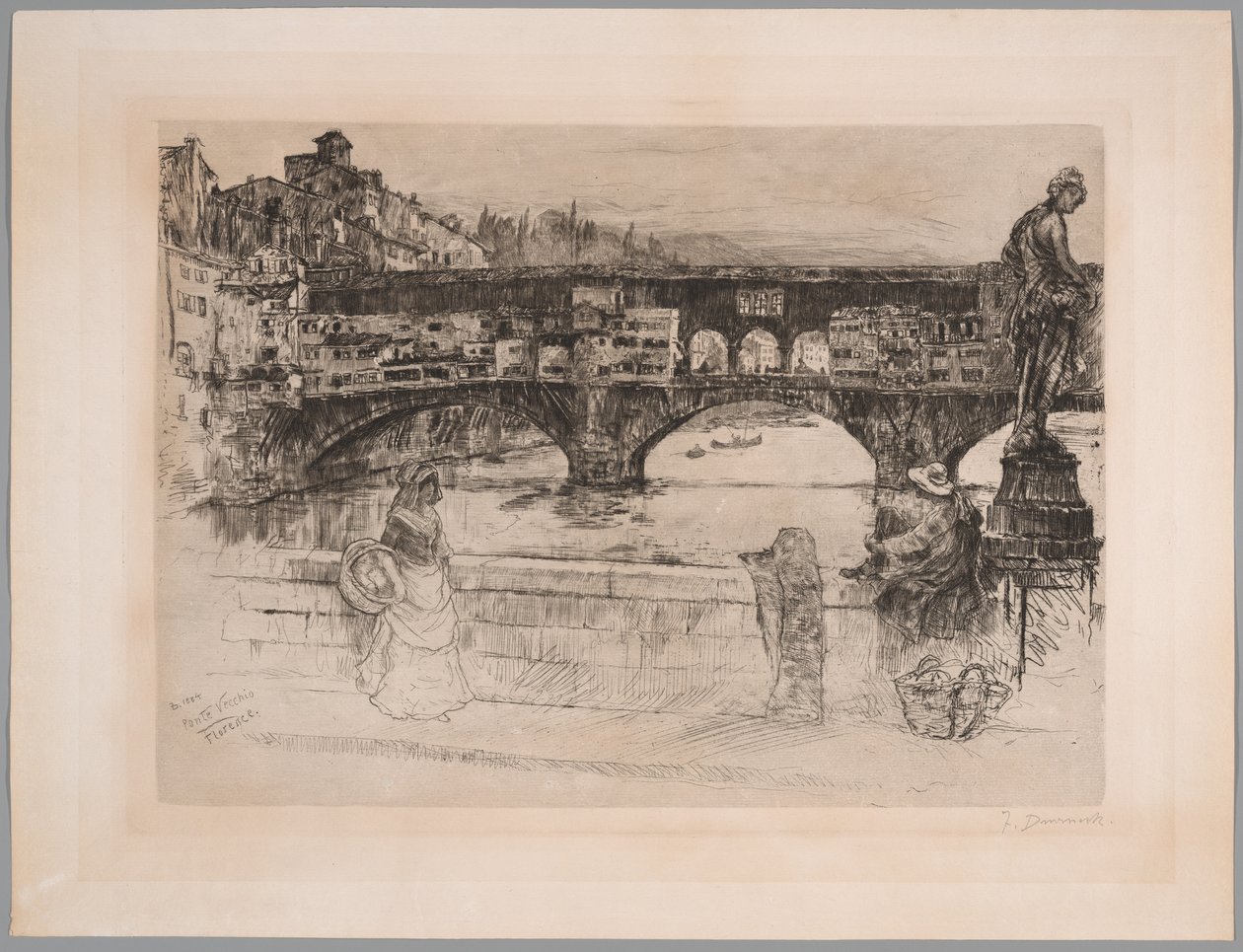 Ponte Vecchio, Florenz (Erste Platte) von Frank Duveneck