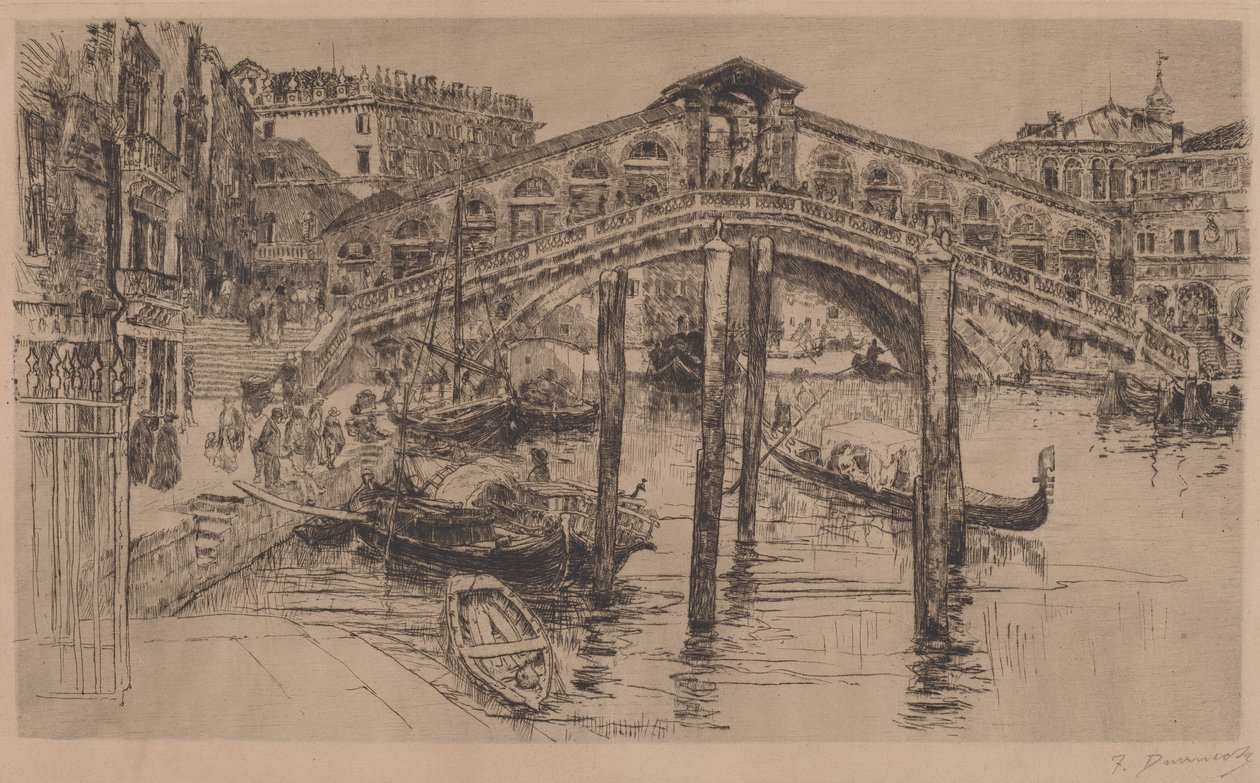 Die Rialto-Brücke, Venedig von Frank Duveneck