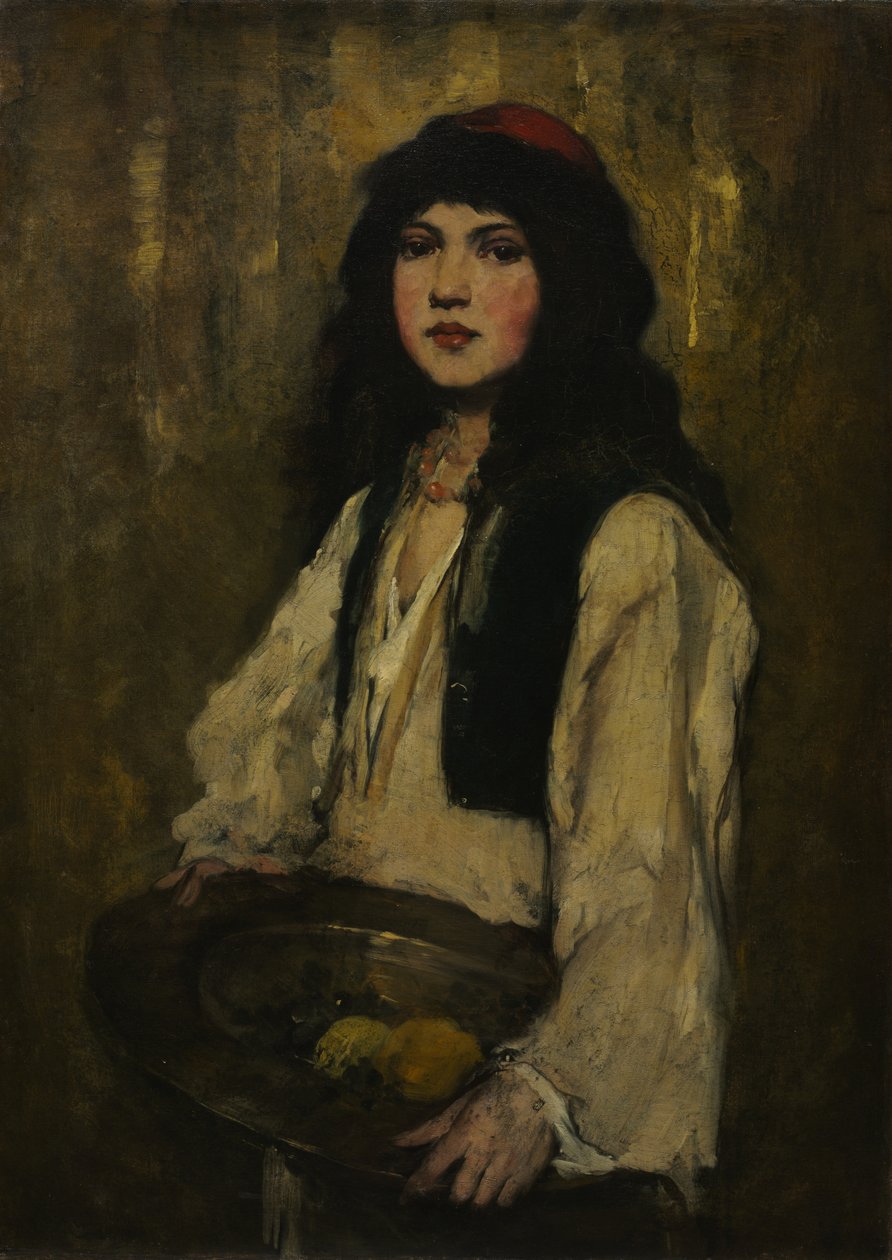 Das venezianische Mädchen, um 1880 von Frank Duveneck