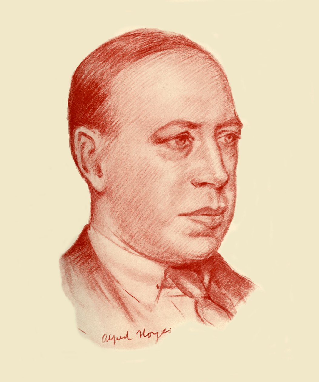 Alfred Noyes, 1928 von Frank E Slater