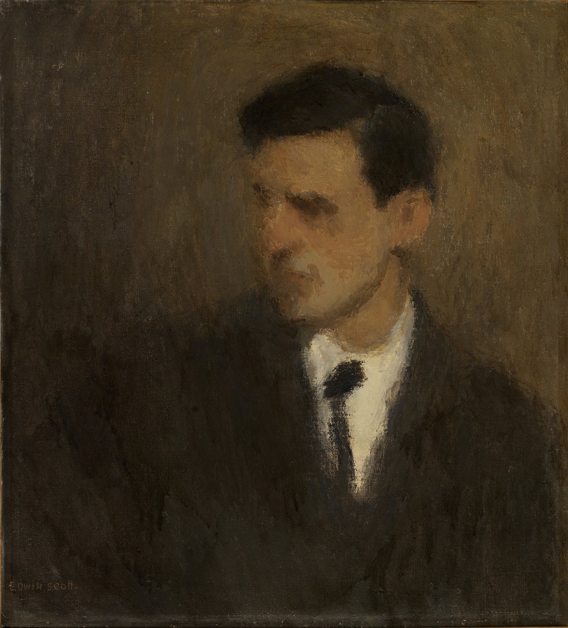 Porträt eines jungen Mannes von Frank Edwin Scott