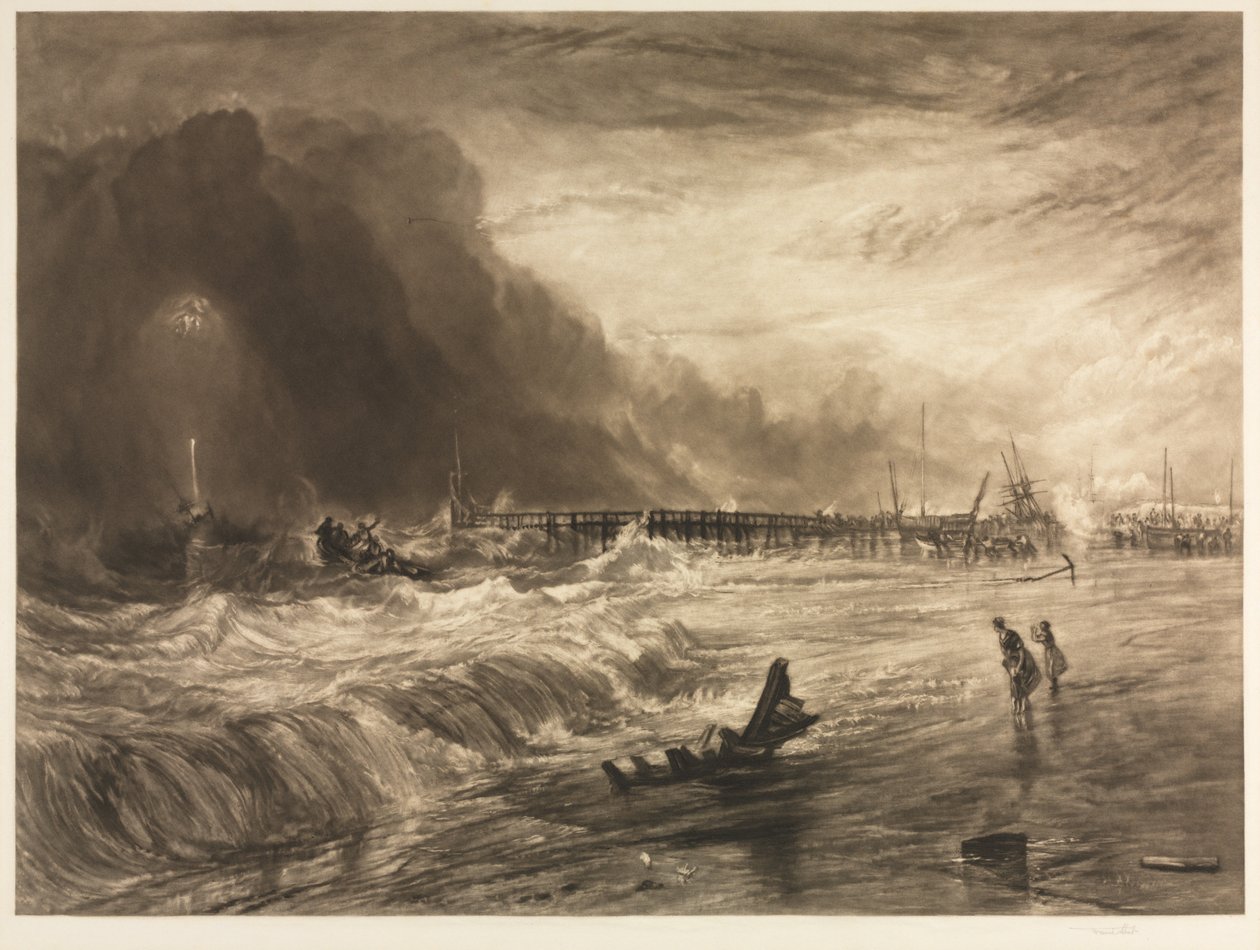 Schiff in Not vor Yarmouth von Frank Short