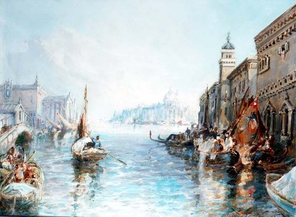 Venedig (eines von einem Paar) von Frank Wasley
