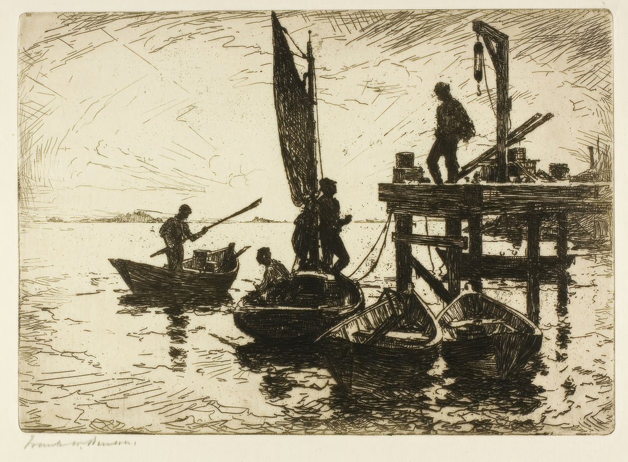 Boote im Morgengrauen von Frank Weston Benson