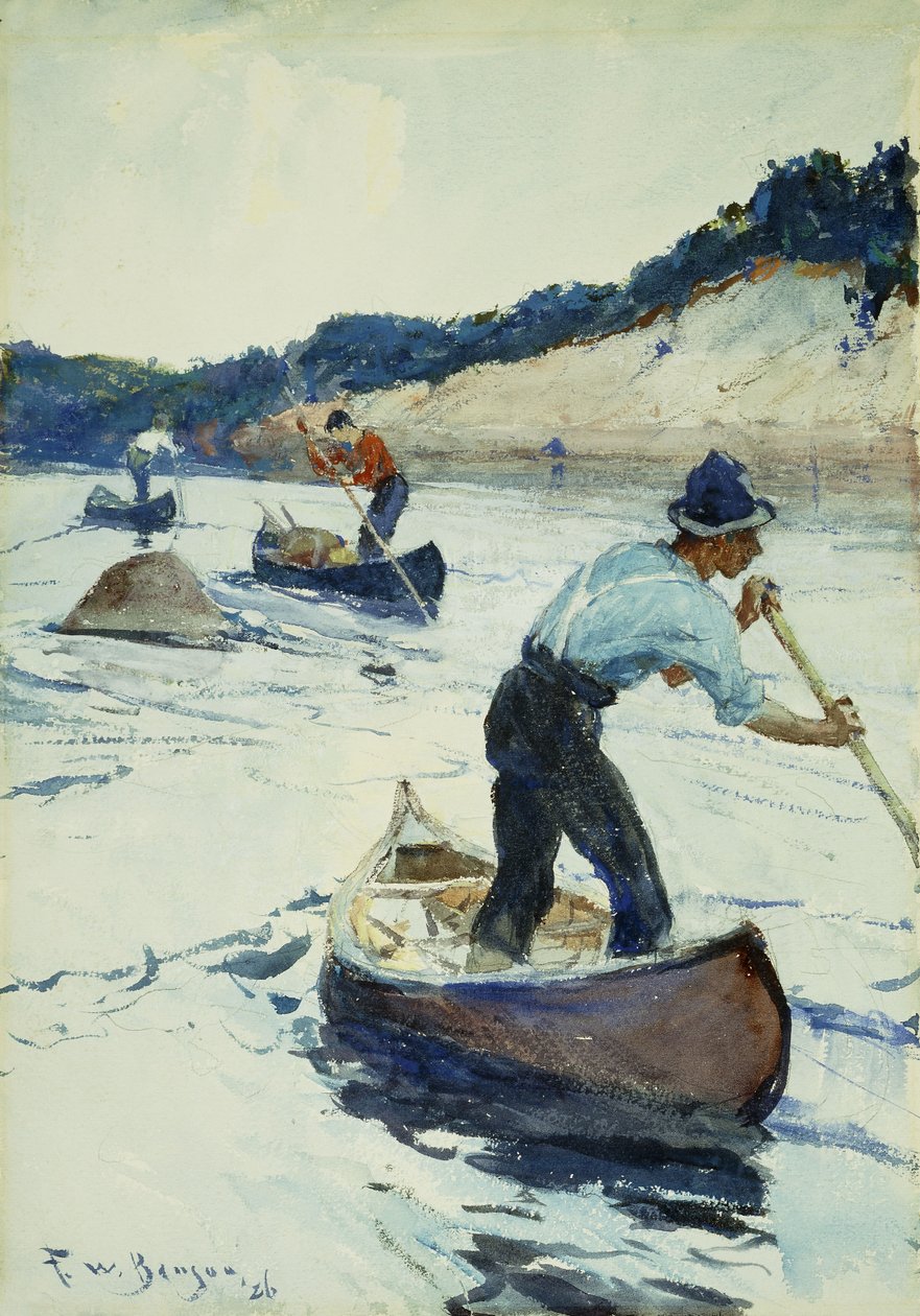 Kanufahren von Frank Weston Benson