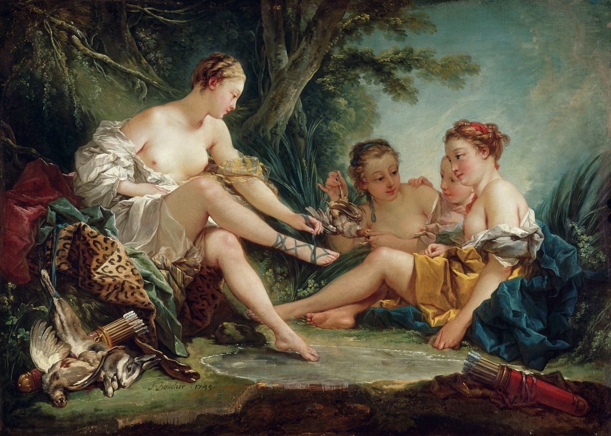Diana nach der Jagd von François Boucher