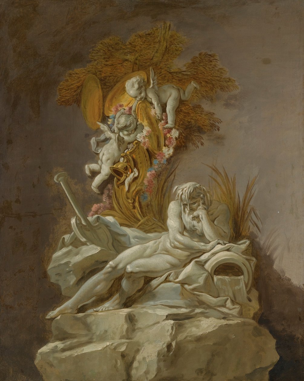 Brunnenstudie von François Boucher