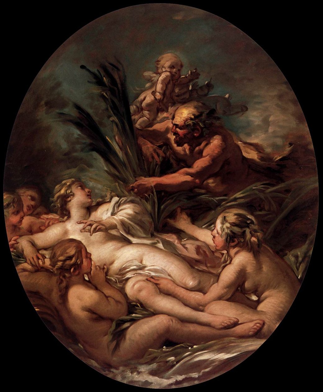 Pan und Syrinx von François Boucher