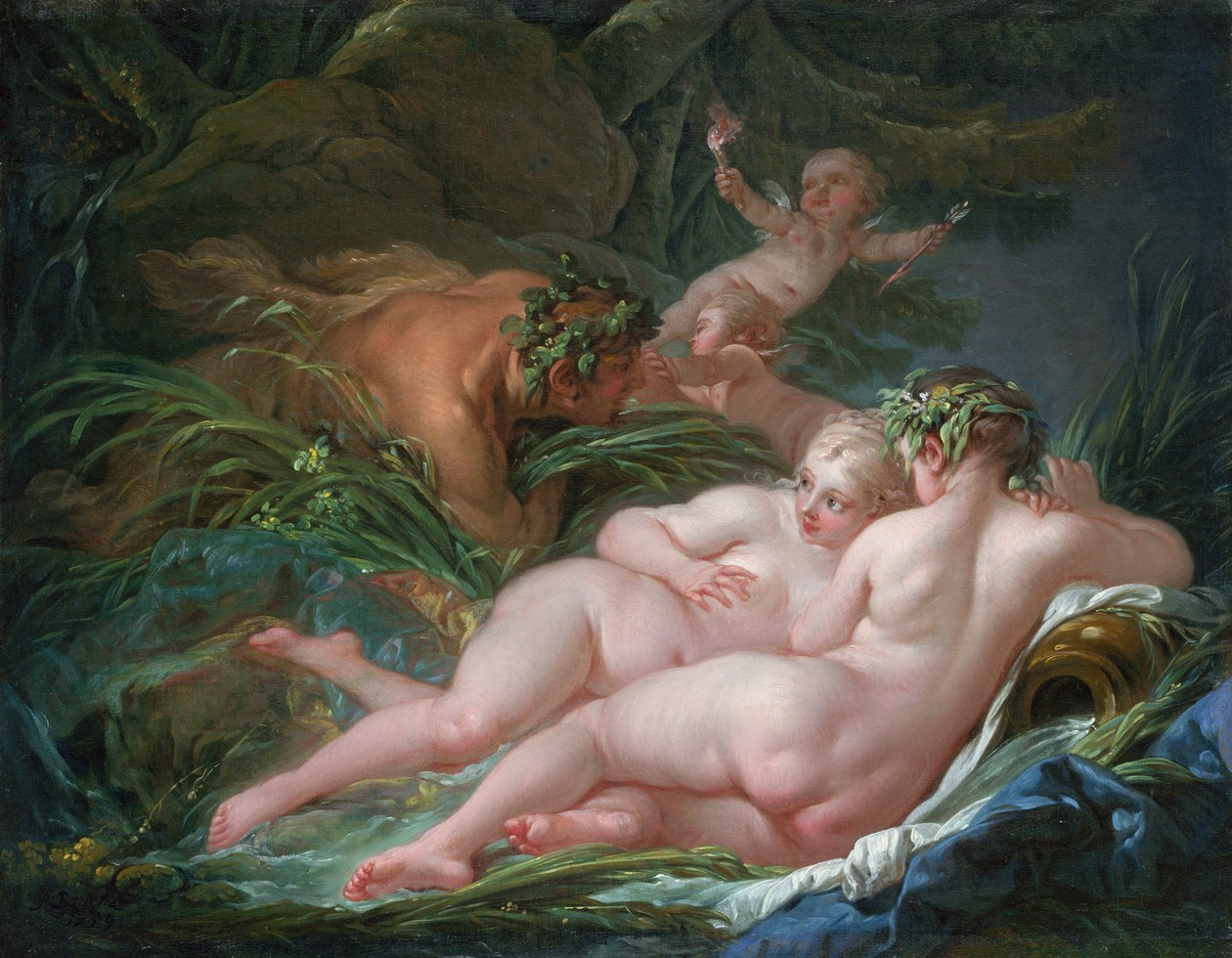 Pan und Syrinx von François Boucher