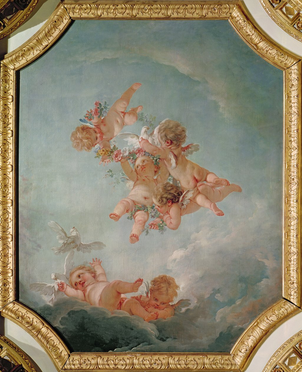 Frühling, aus einer Serie der Vier Jahreszeiten im Salle du Conseil von François Boucher