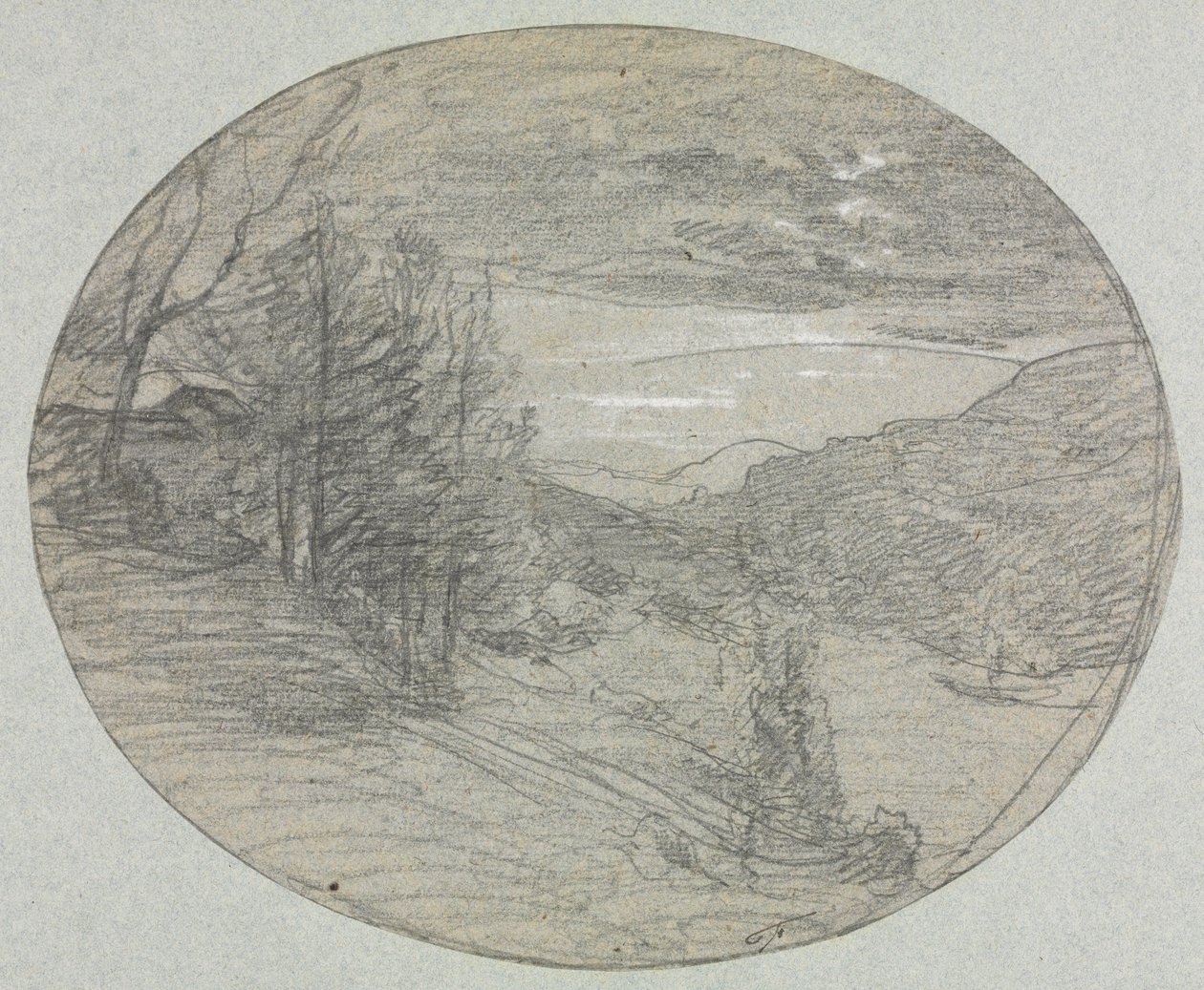 Landschaft von François Auguste Ravier