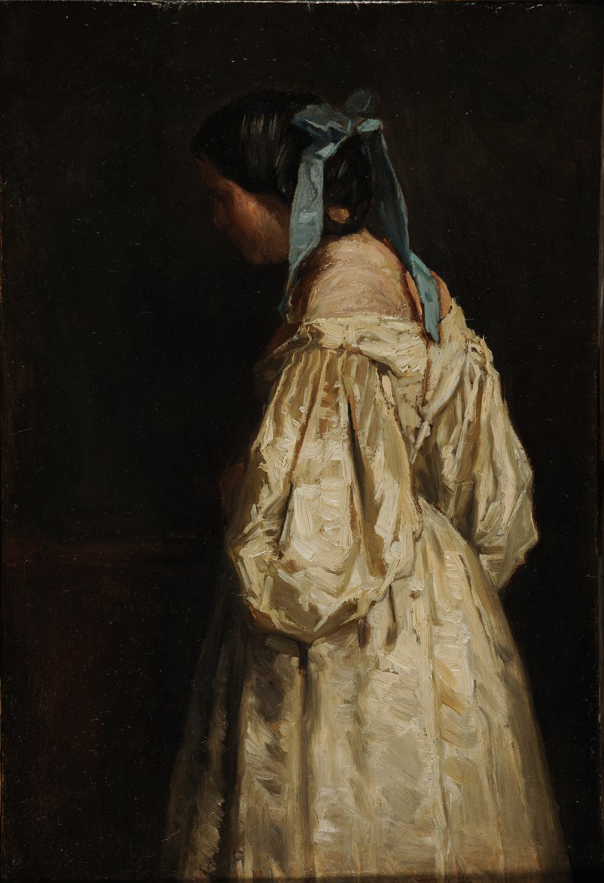 Frau in Weiß von François Bonvin