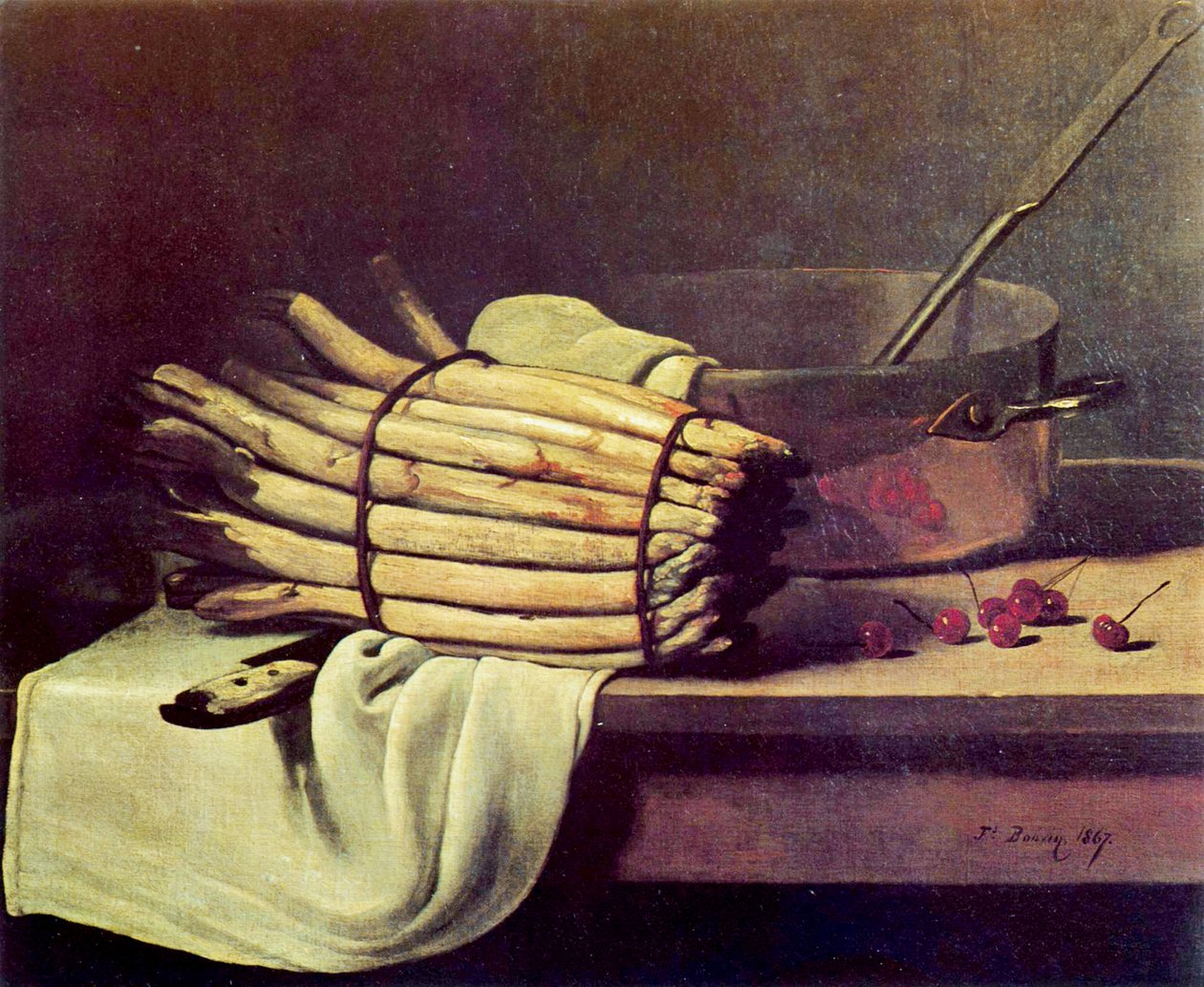 Stillleben mit Spargel von François Bonvin