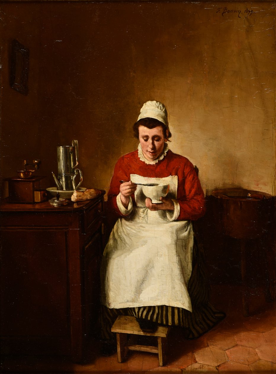 Das Frühstück oder die Schale Kaffee von François Bonvin