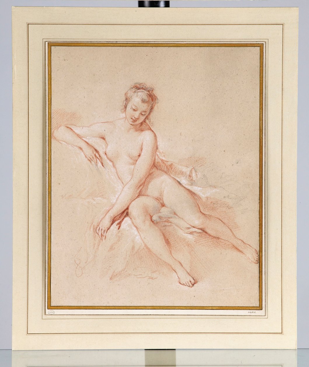 Sitzender weiblicher Akt von François Boucher