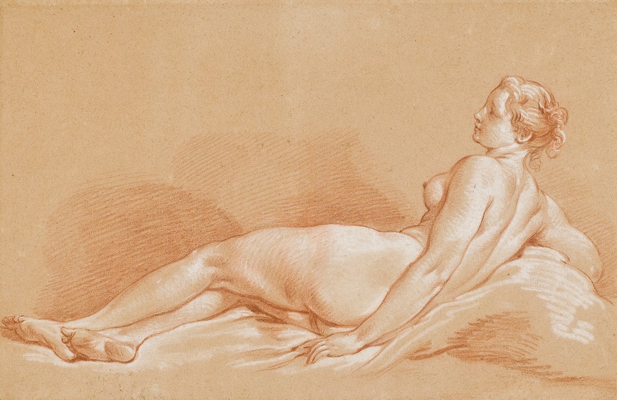Junge liegende Frau von François Boucher