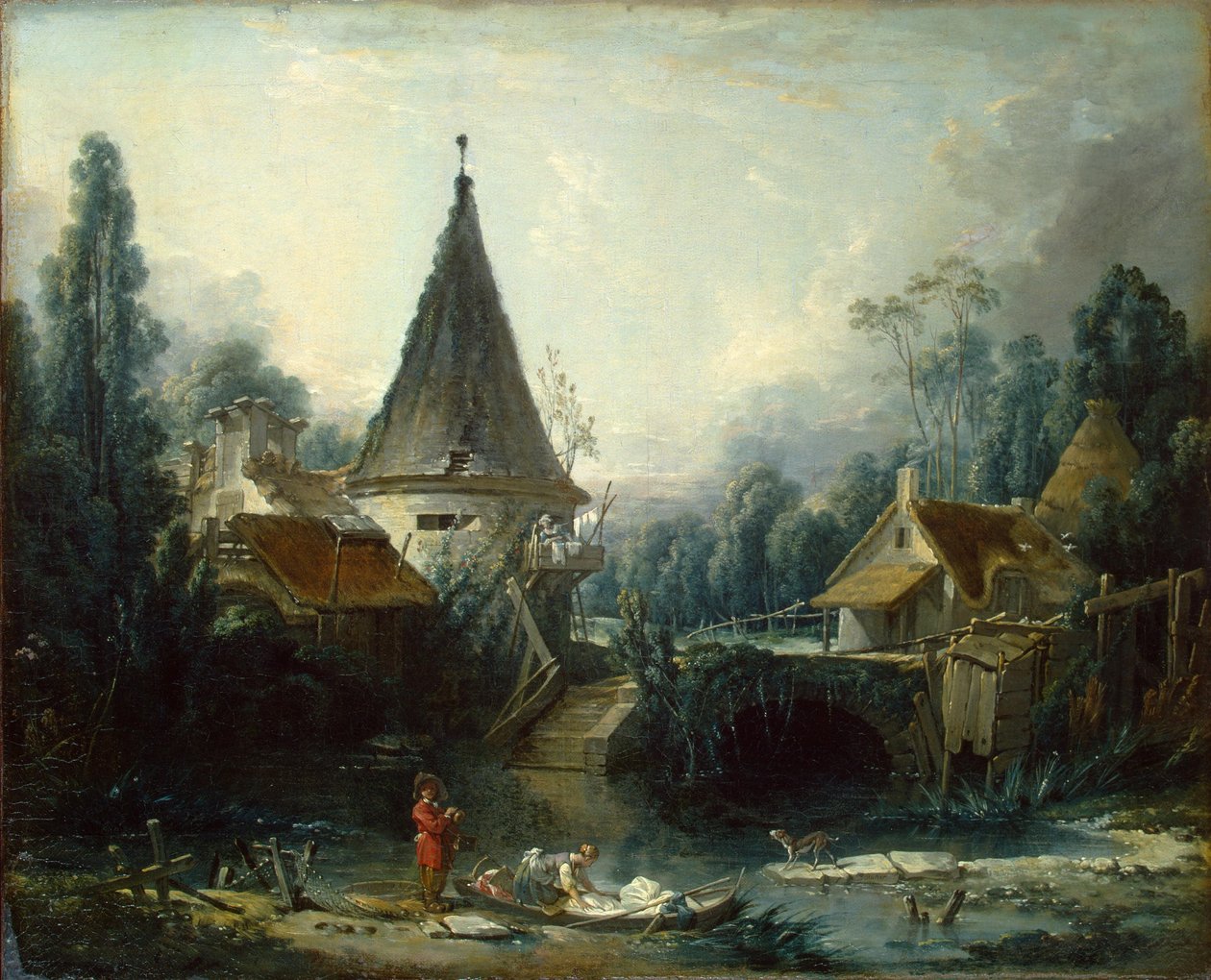 Landschaft bei Beauvais von François Boucher