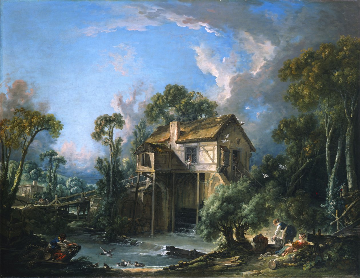 Mühle in Charenton von François Boucher
