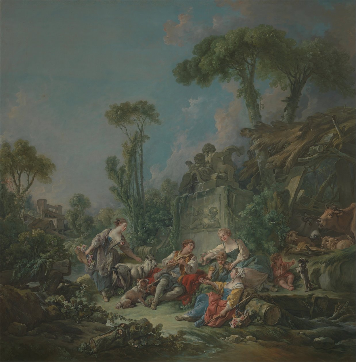 Hirtenidylle, 1768 von François Boucher