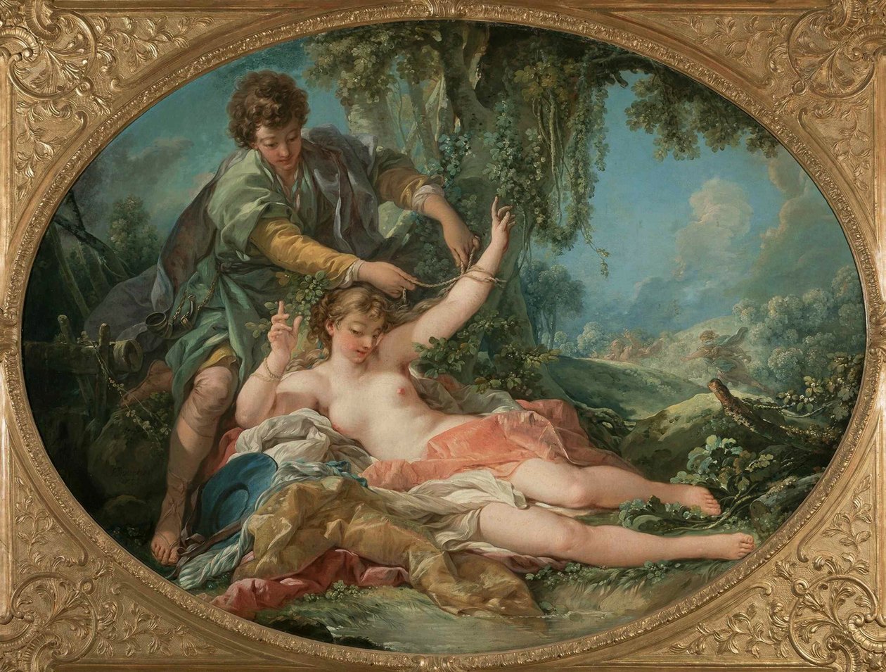 Sylvia befreit von Aminta von François Boucher