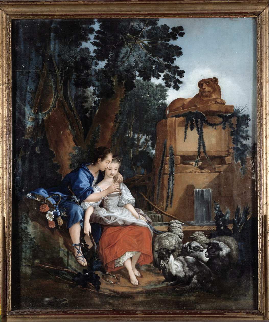 Die Flötenstunde von François Boucher