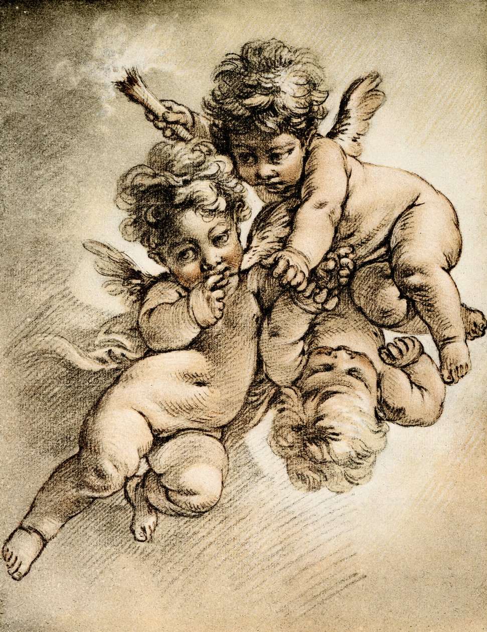 Drei Putten von François Boucher