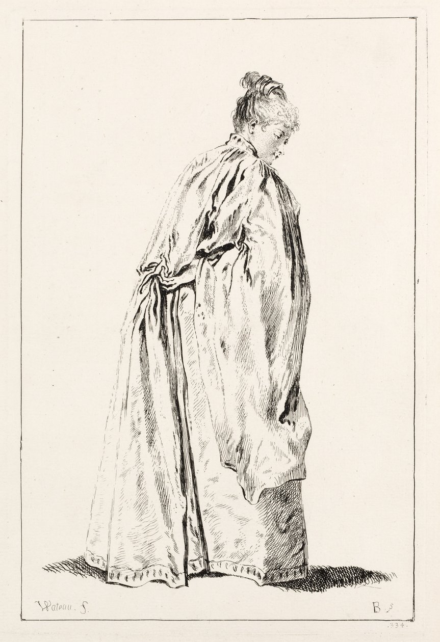 Stehende Frau von François Boucher