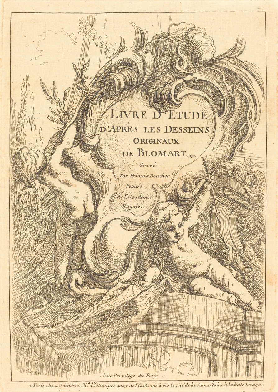 Titelseite von François Boucher after Abraham Bloemaert