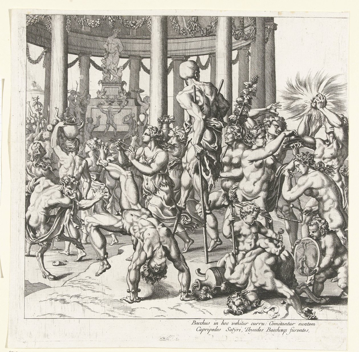 Triumph des Bacchus, linke Hälfte von François Chauveau (attributed to)